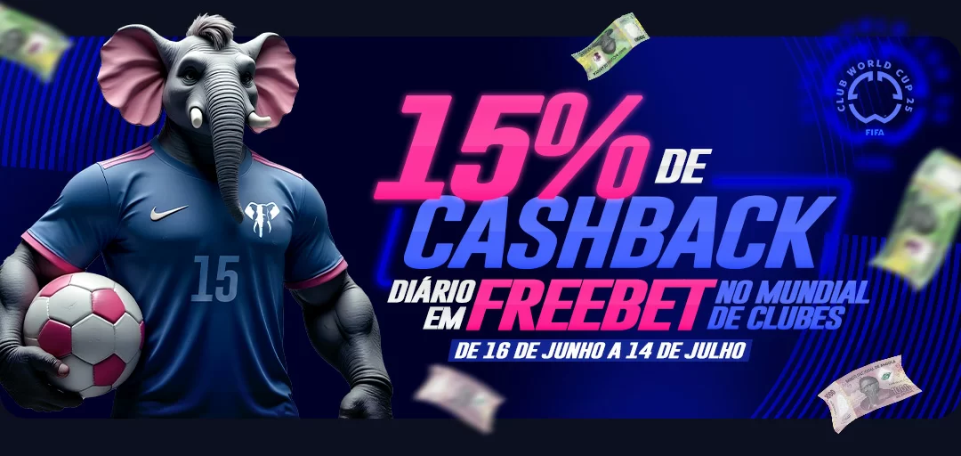 Mundial de Clubes: Ganhe 15% de Cashback